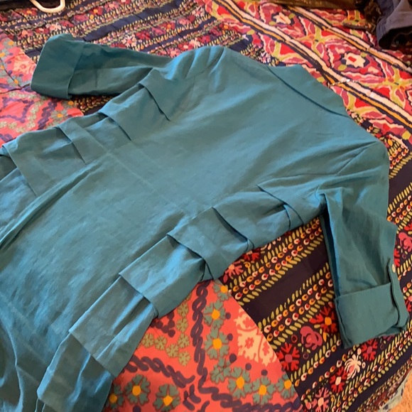 Nicole Miller Dress in Teal size small - Picture 3 of 3